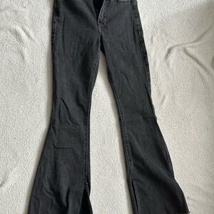 Hollister Charcoal Flare Jeans